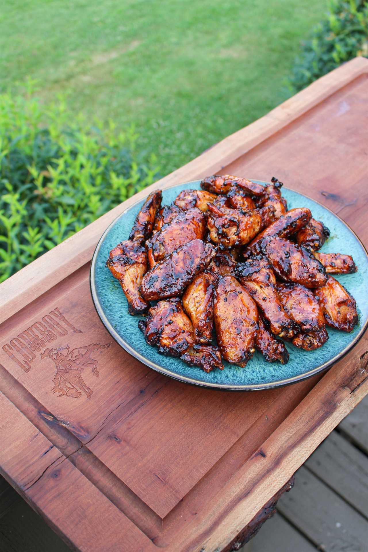 Maple Peach Sticky Wings