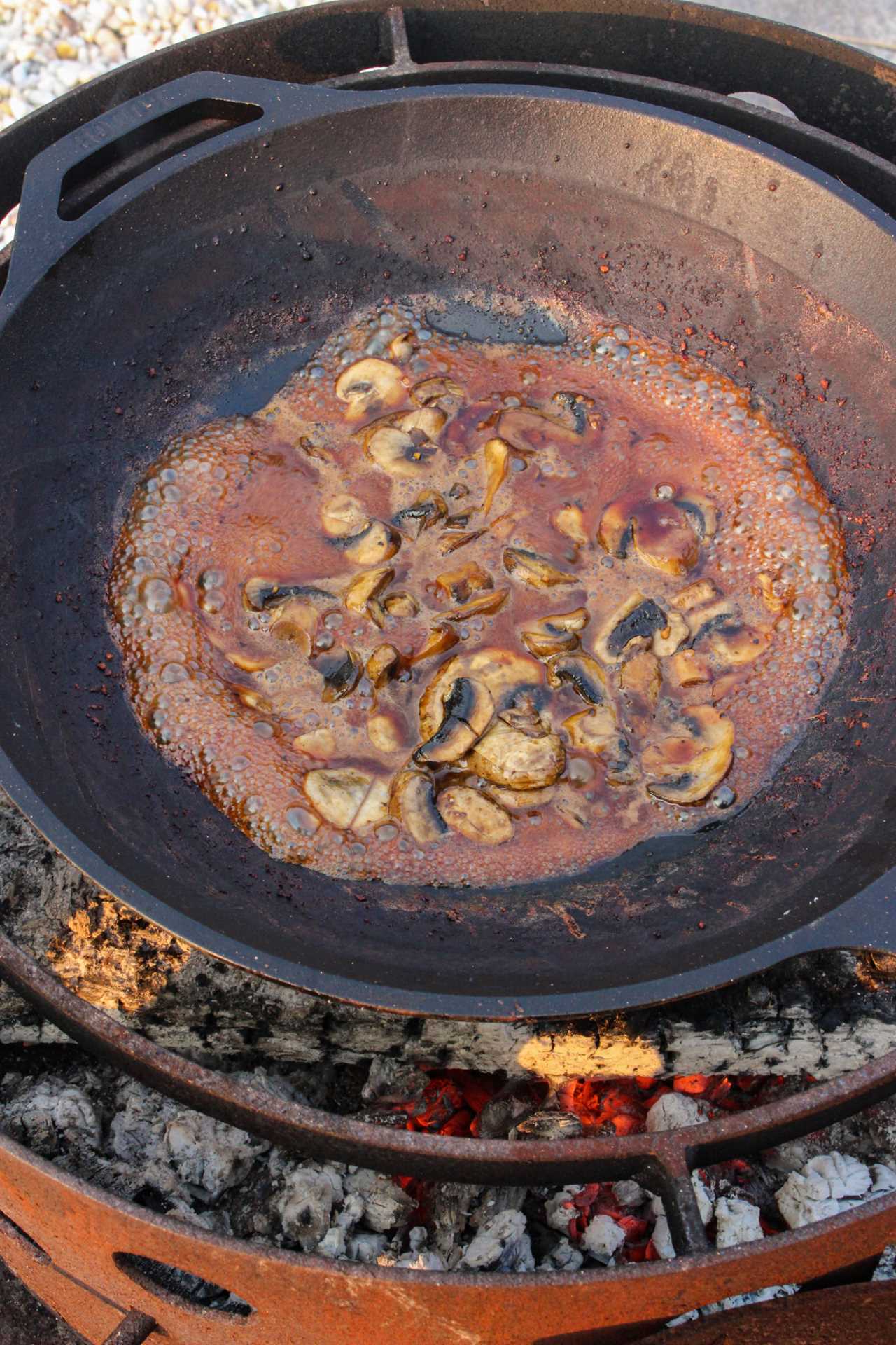 Bourbon Mushroom Steak Tips