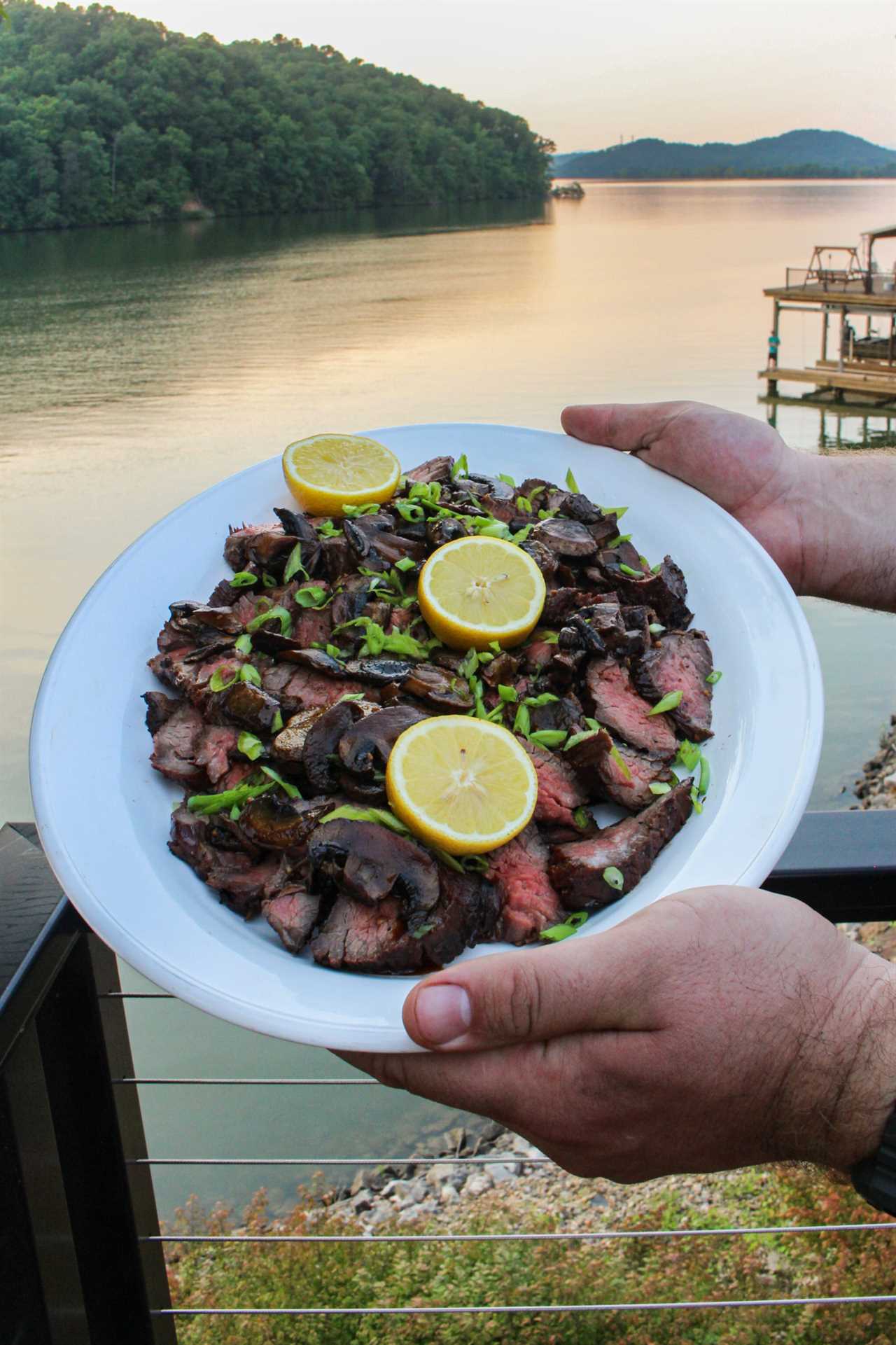 Bourbon Mushroom Steak Tips