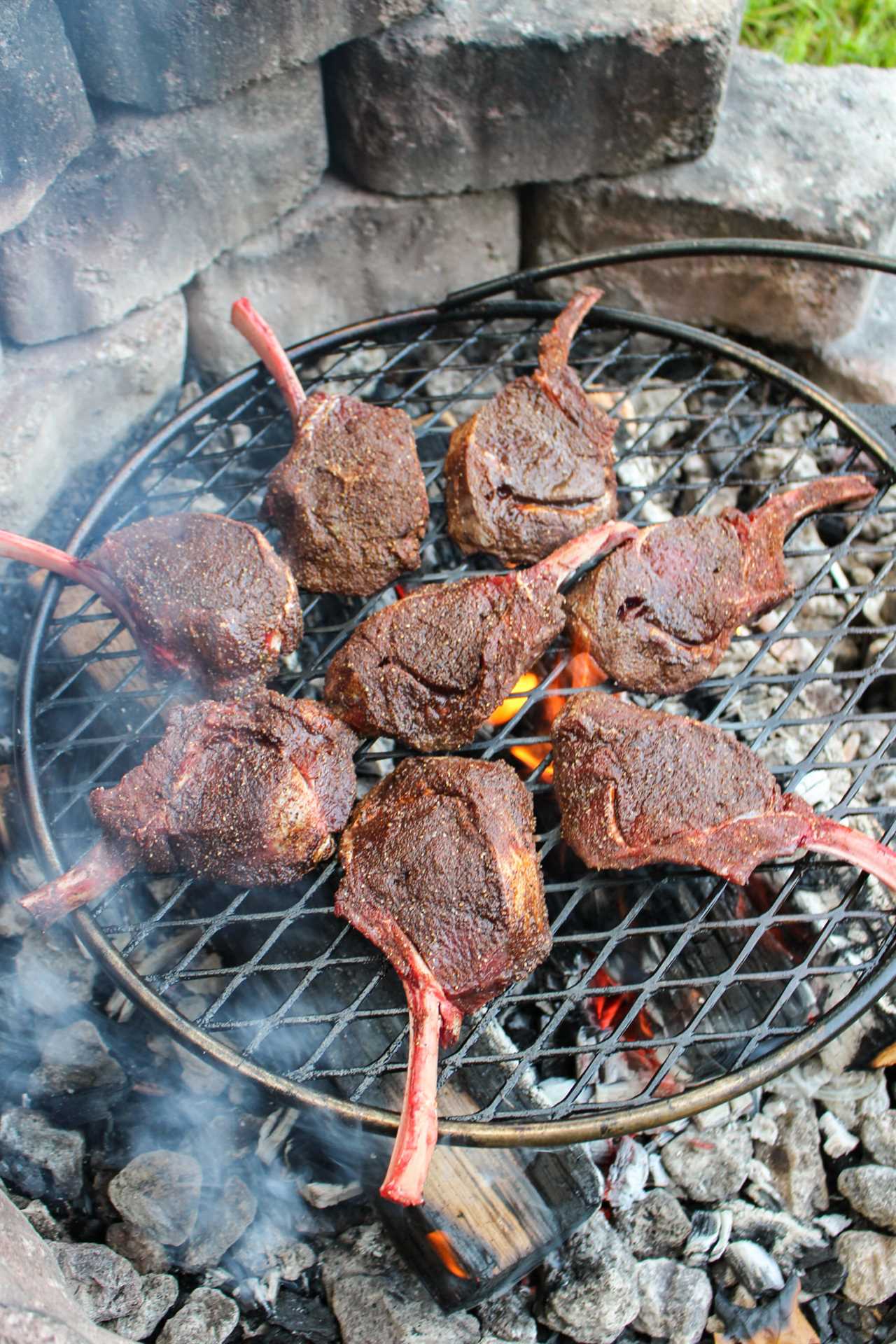 Coffee Crusted Venison Chops