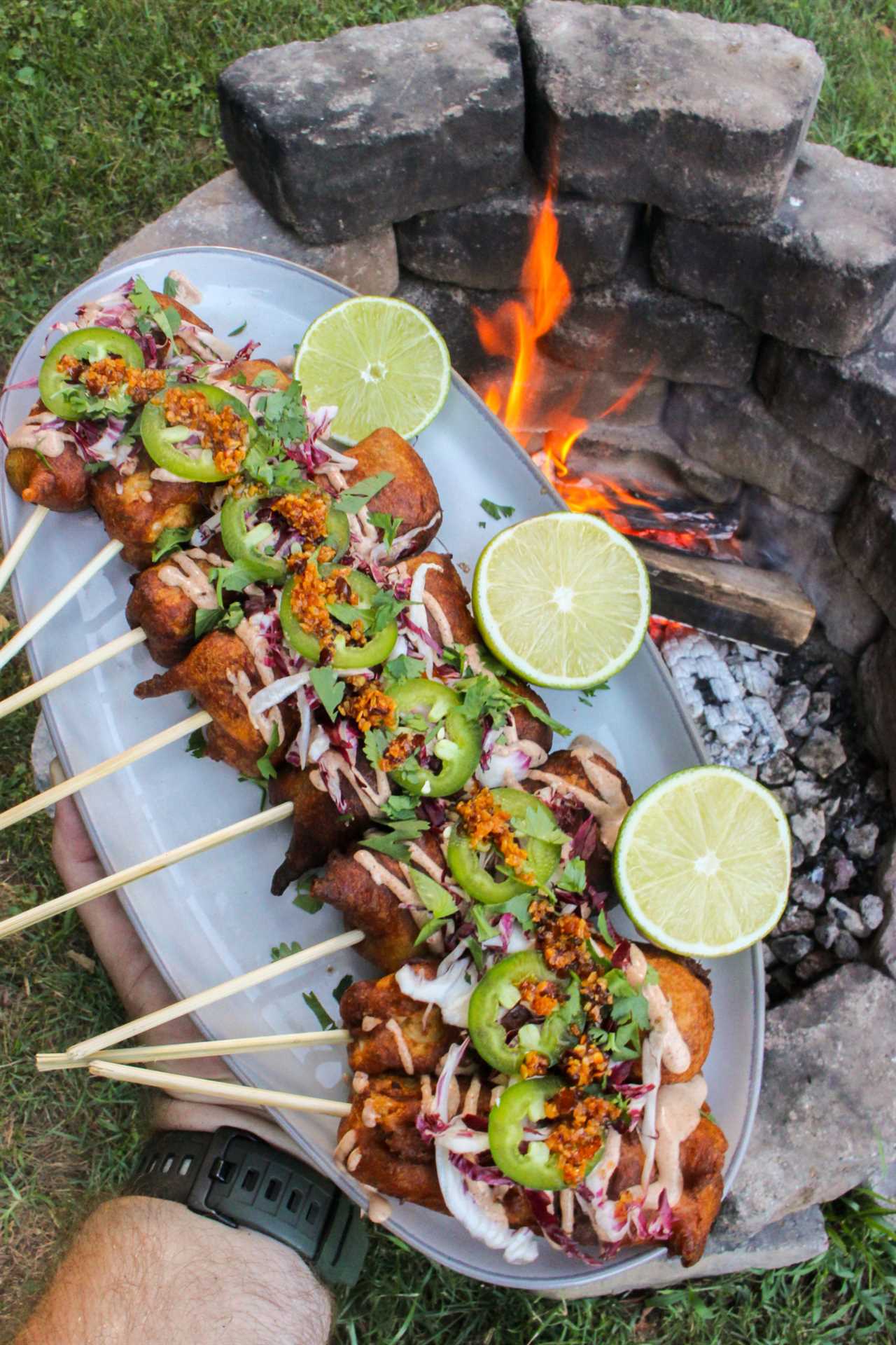 Beer Battered Fish on a Stick