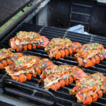 Smoked Lobster Tails with Spicy Garlic Butter