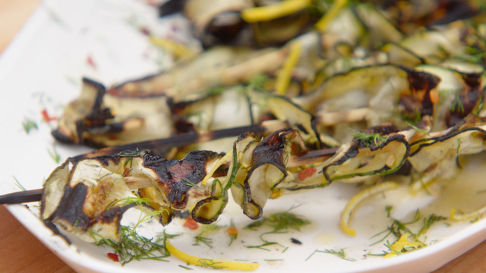 Zucchini “Burnt Ends” with Lemon Herb Butter