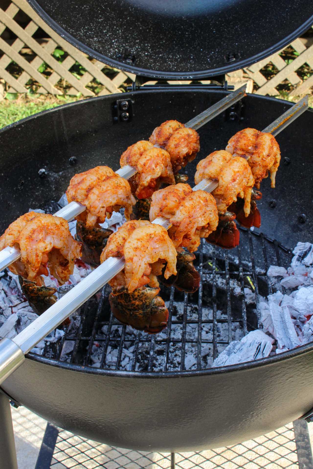 Grilled Lobster Tail Skewers