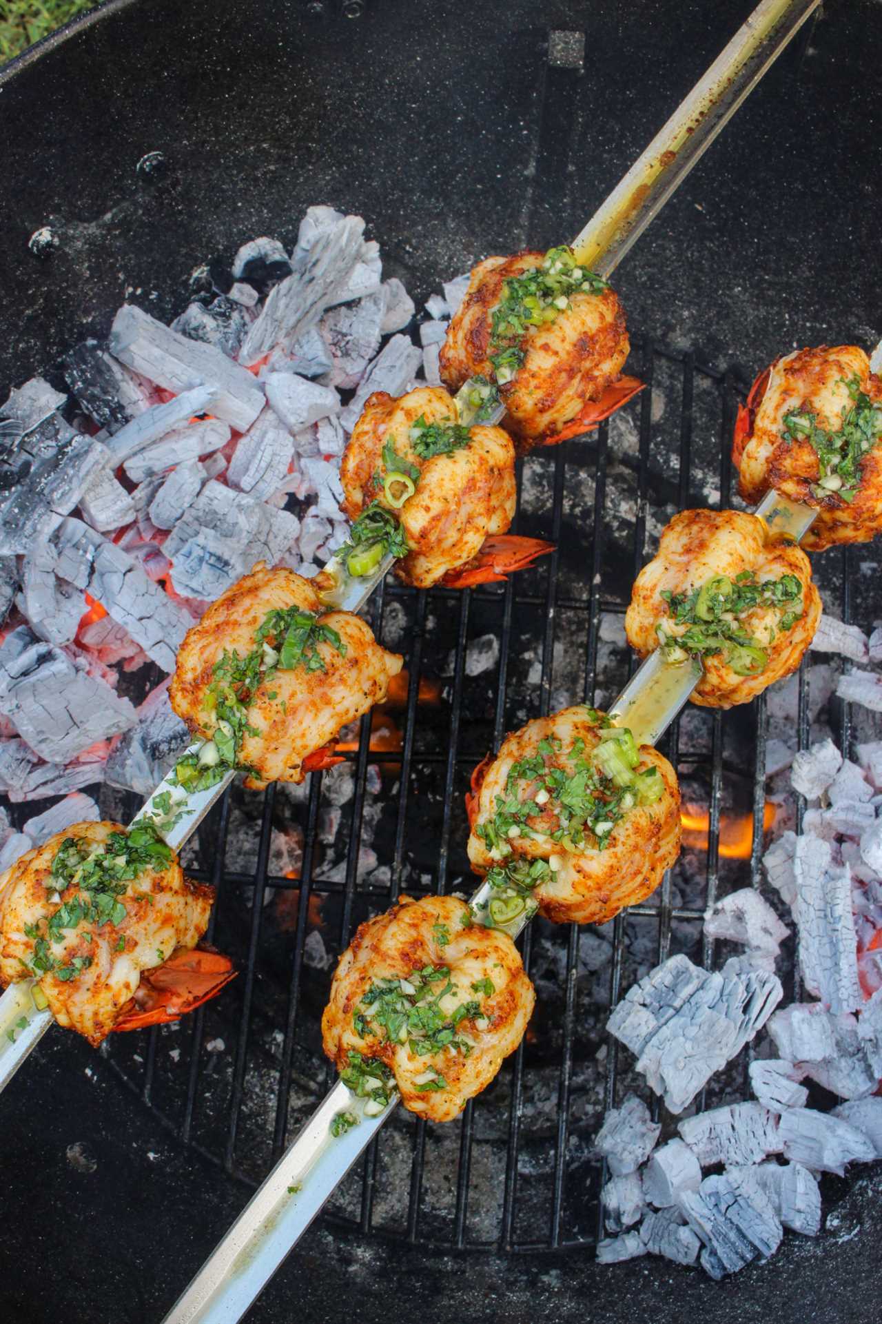 Grilled Lobster Tail Skewers