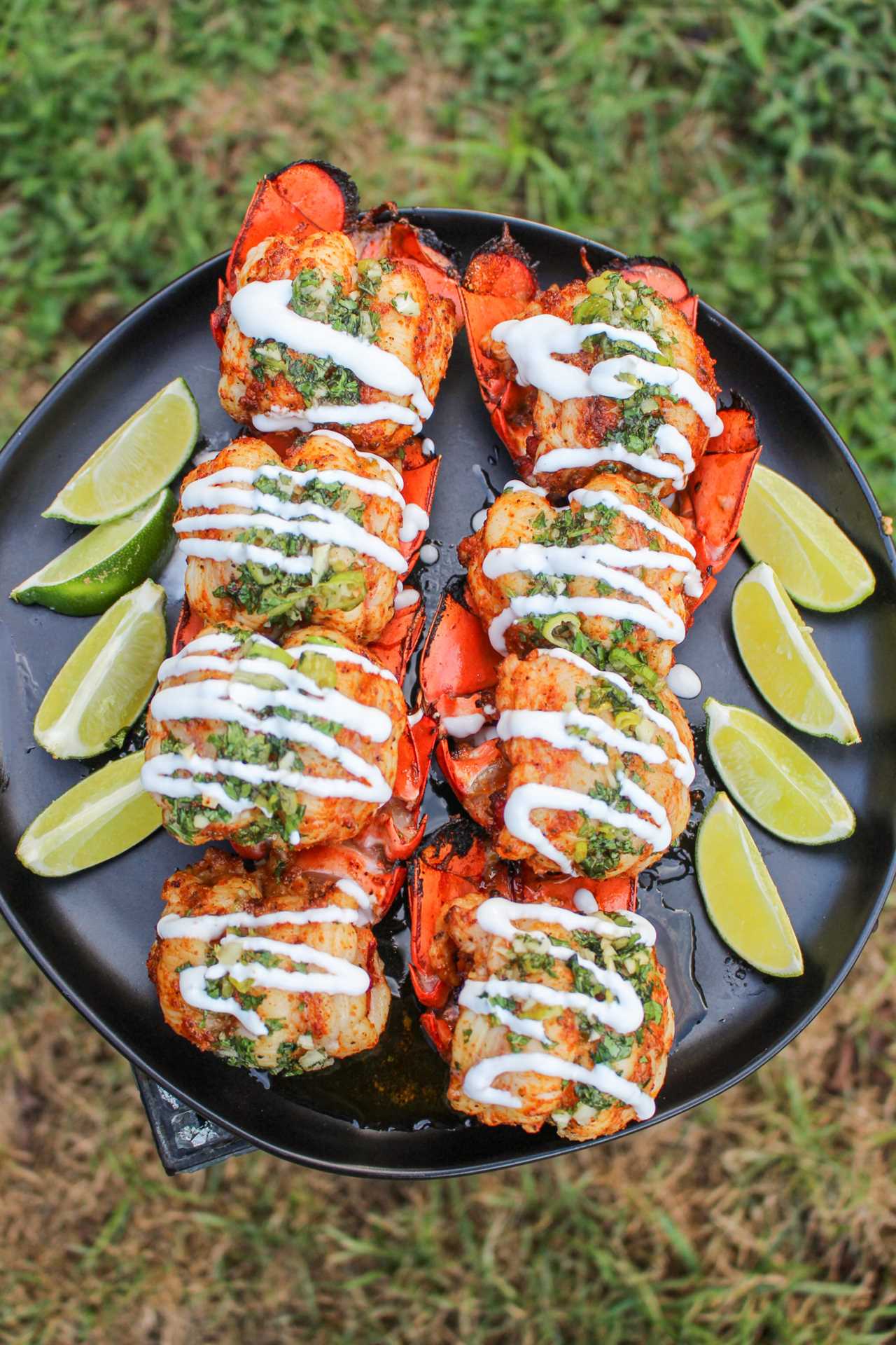 Grilled Lobster Tail Skewers