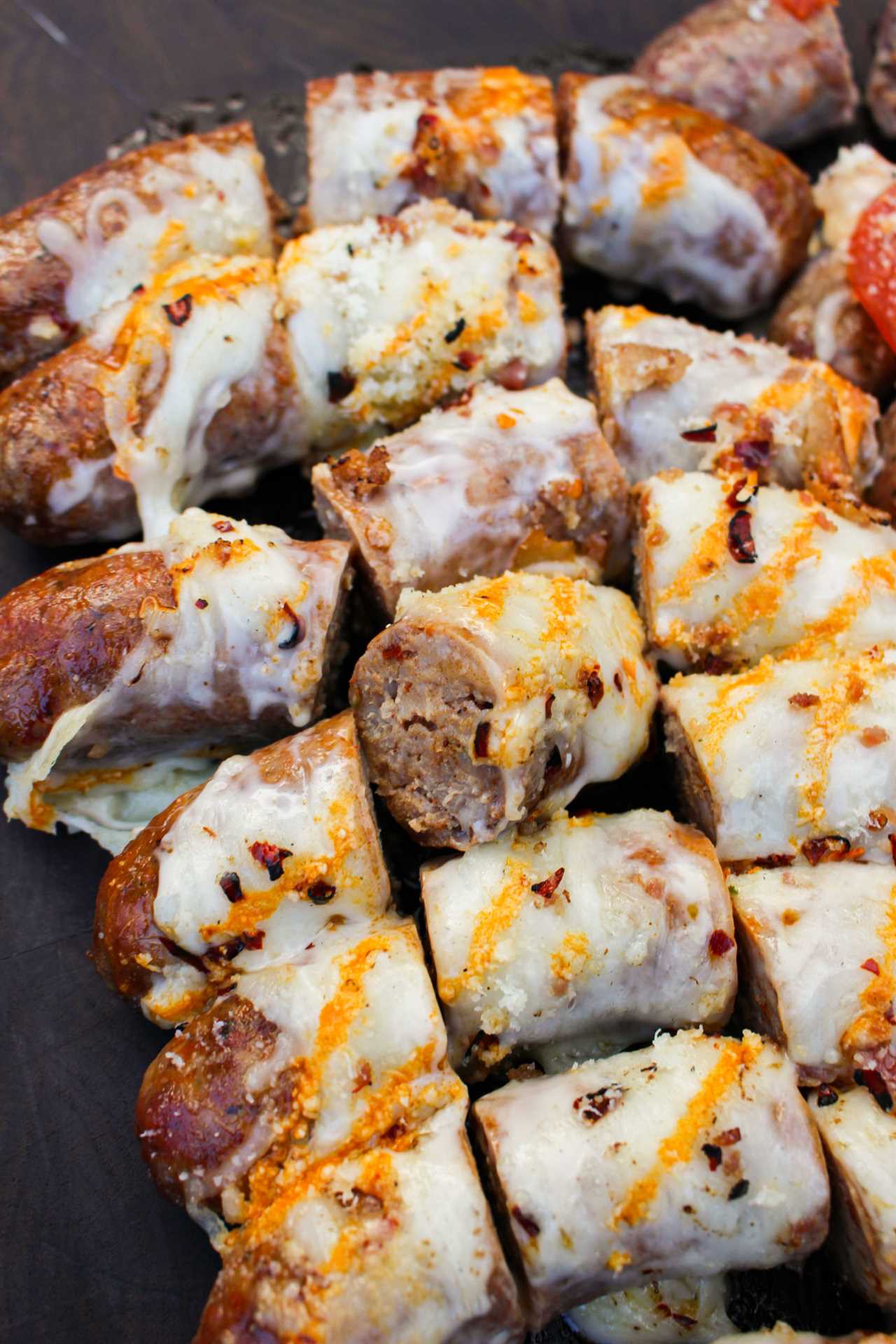 Pizza Sausage Skewers