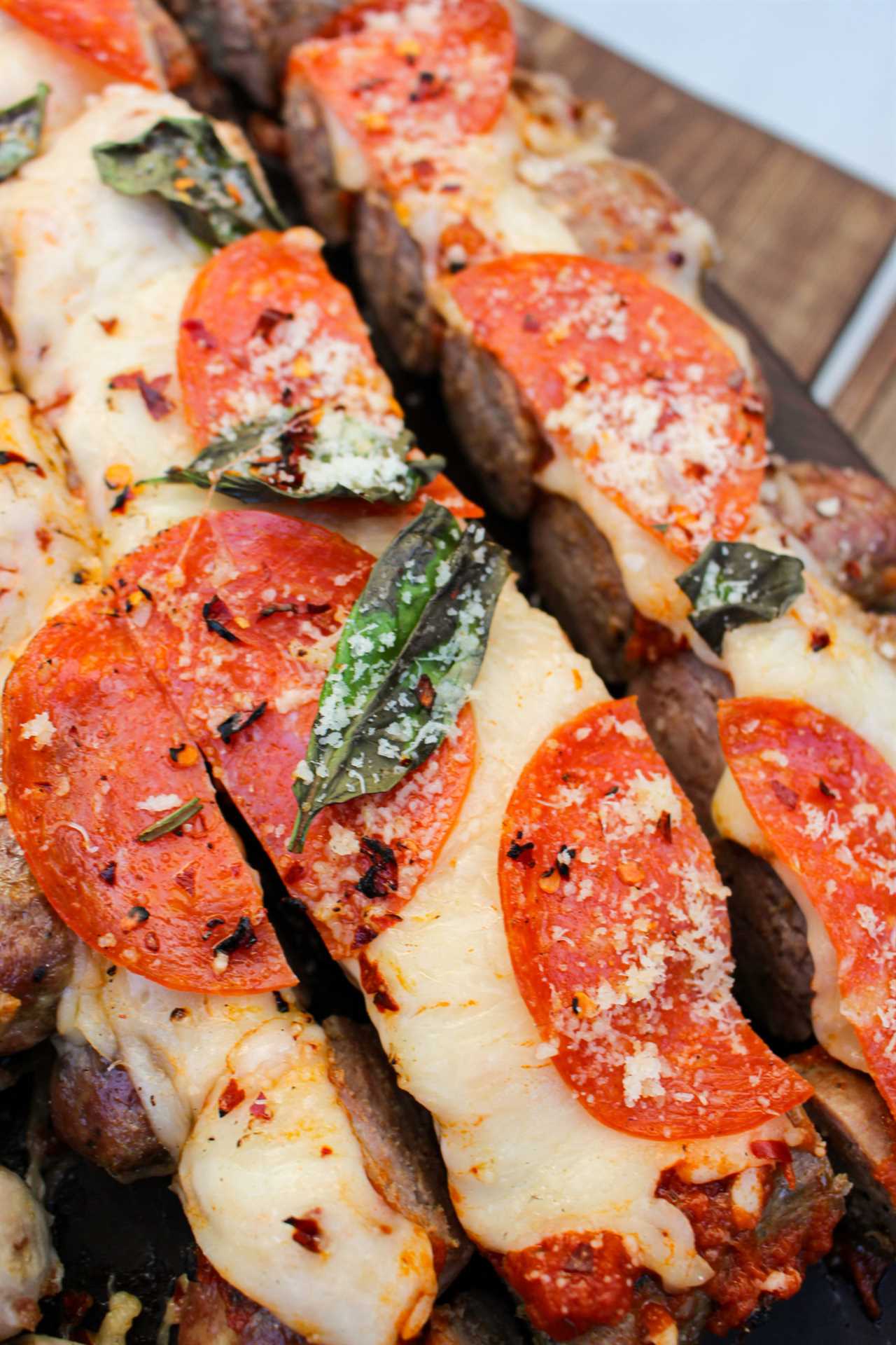 Pizza Sausage Skewers