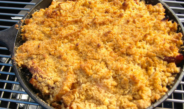 Smoke-Roasted Apple Crisp