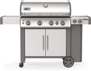 Weber 62006001 Genesis II S-435 4-Burner Liquid Propane Grill, Stainless Steel