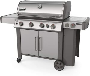 Weber 62006001 Genesis II S-435 4-Burner Liquid Propane Grill, Stainless Steel