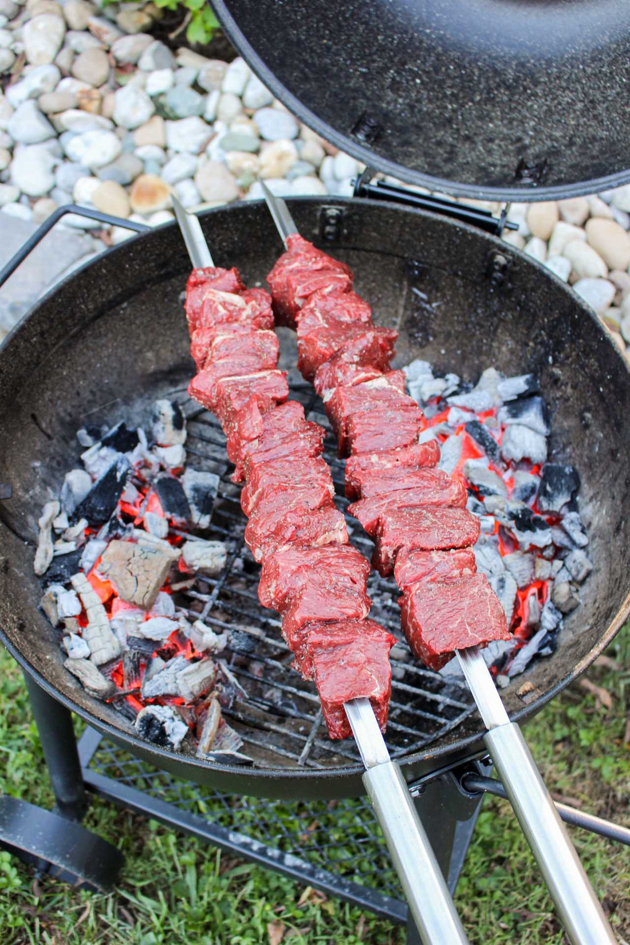 Garlic Basted Sirloin Skewers