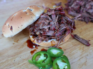 BBQ Pulled Beef Sandwich