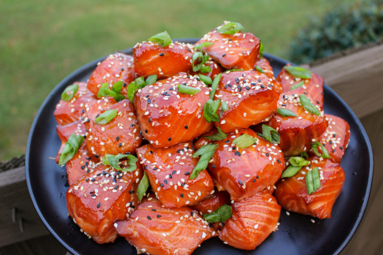 Smoked Salmon Burnt Ends