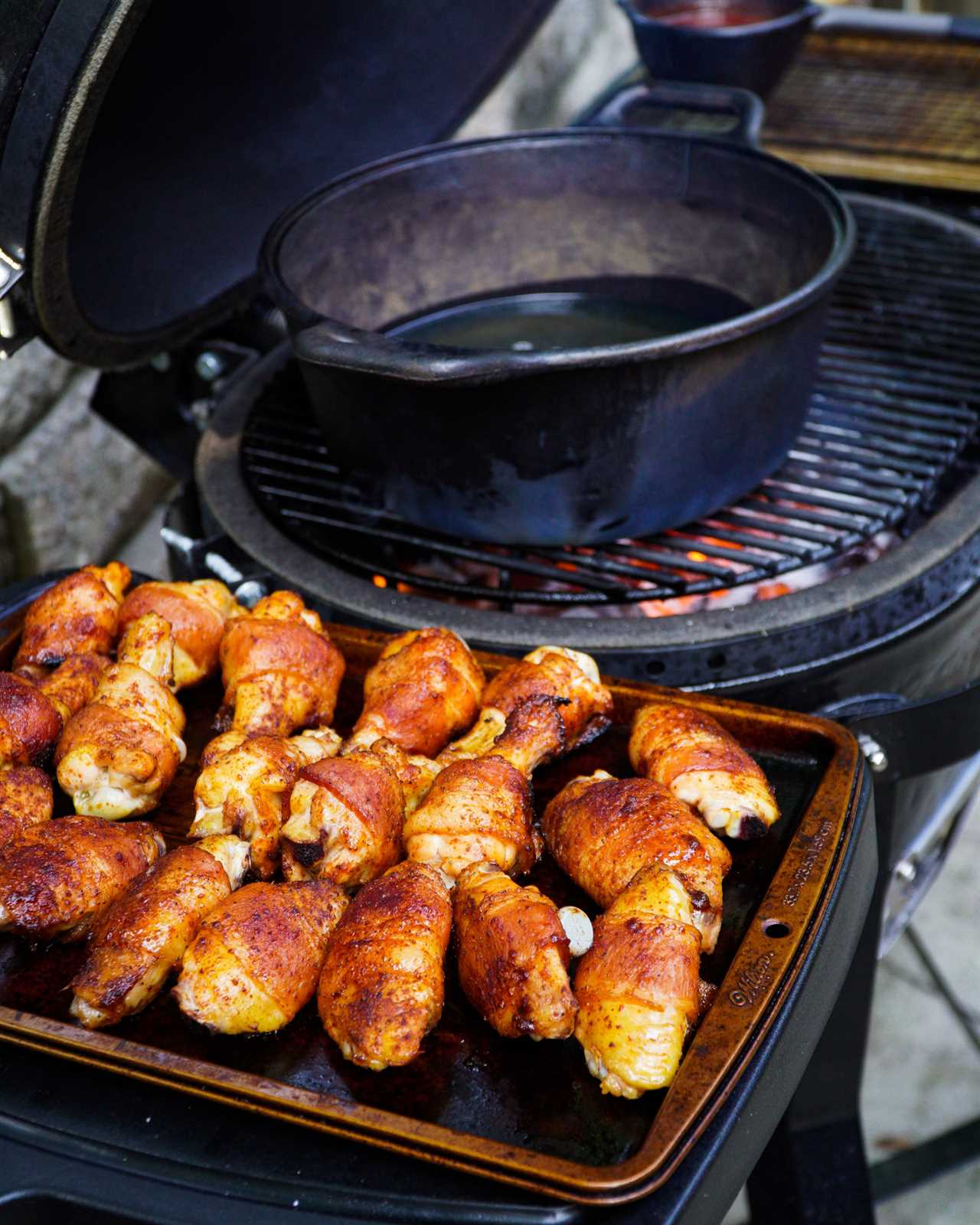 Bourbon Bacon Chicken Wings are about to get fried. 