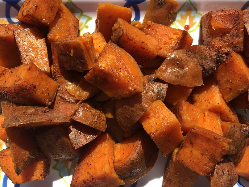 Smoked Sweet Potatoes