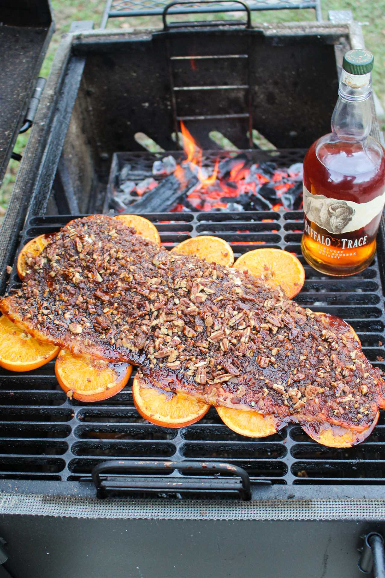 Bourbon Bacon Pecan Salmon