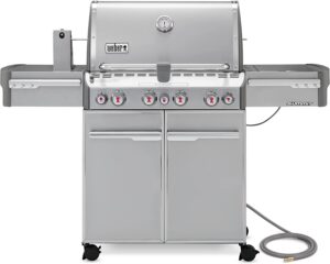 Weber Summit 7270001 S-470 Stainless-Steel BTU Natural-Gas Grill