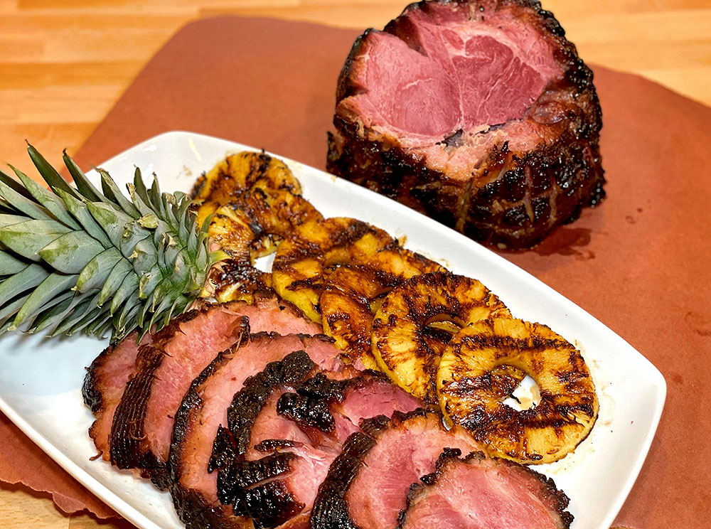 Holy Grail Mangalitsa Ham with Jamaican Jerk Pineapple Brown Sugar Glaze