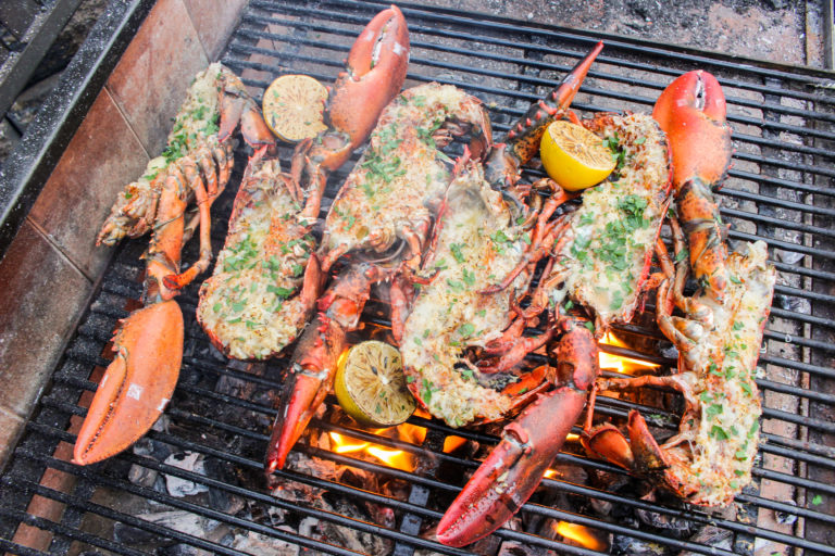 Grilled Garlic Butter Lobster