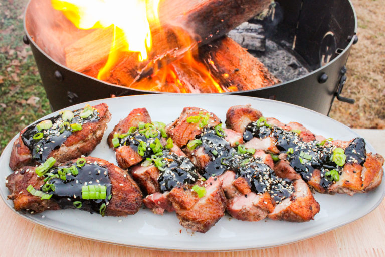 Seared Duck Breast with Bourbon Cherry Sauce