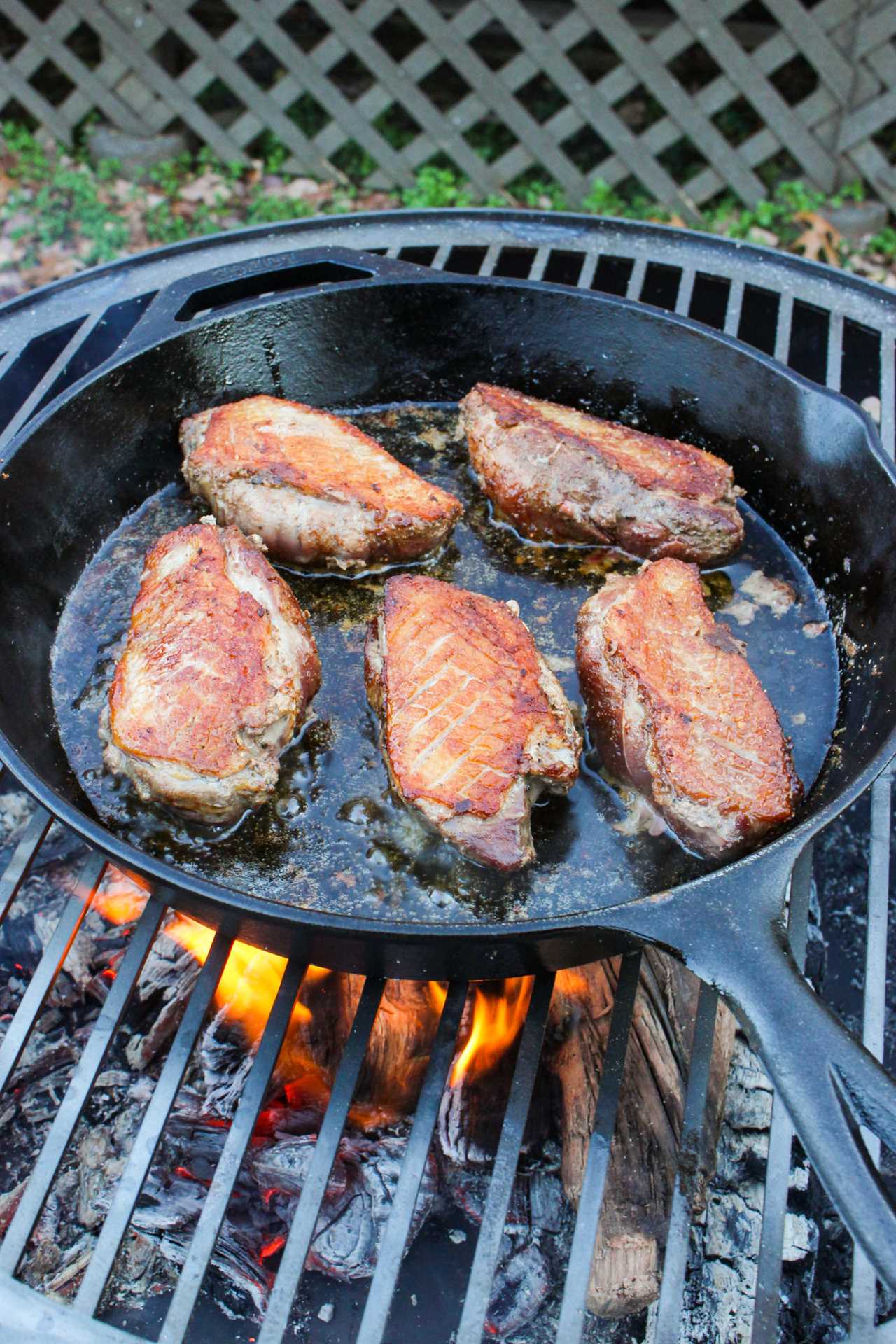 Seared Duck Breast with Bourbon Cherry Sauce