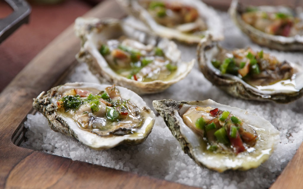 Smoke-Roasted Florida Oysters and Clams