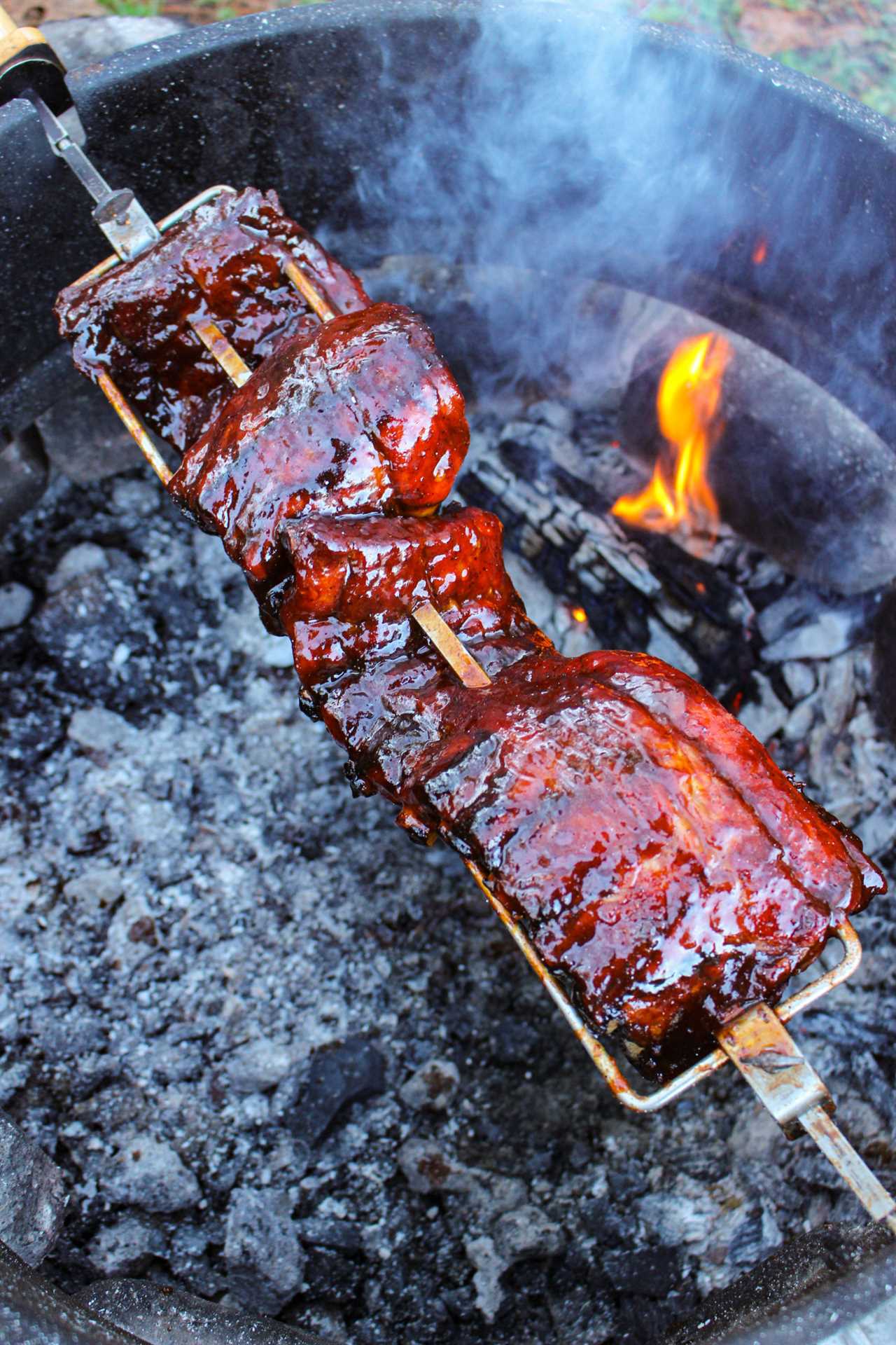 Maple Gochujang Rotisserie Ribs