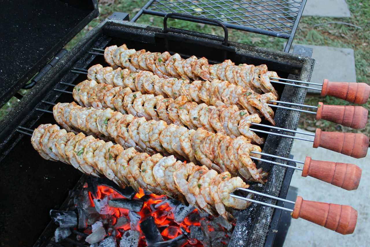 Spicy Tequila Lime Shrimp Skewers