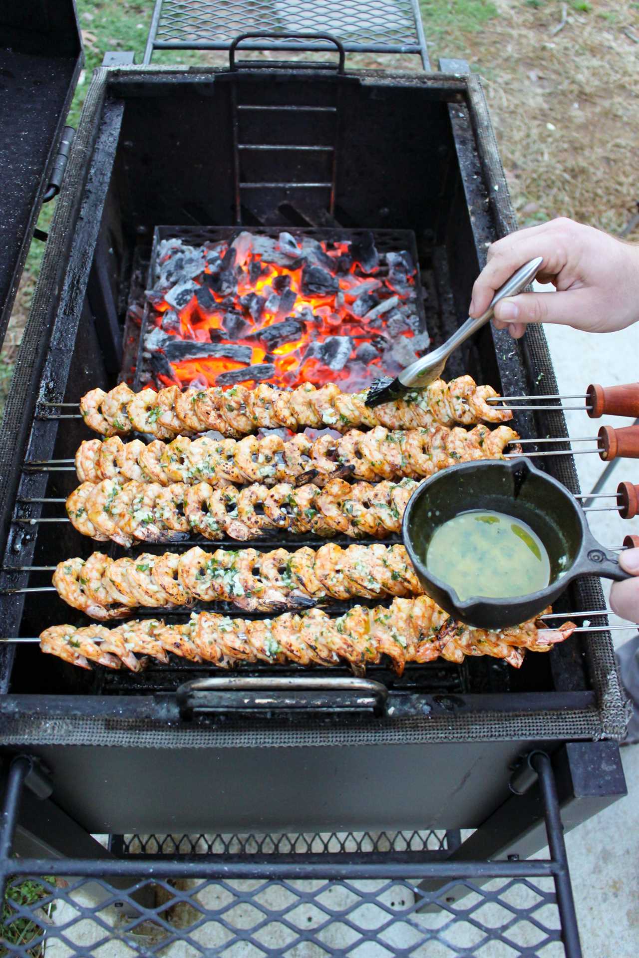 Spicy Tequila Lime Shrimp Skewers