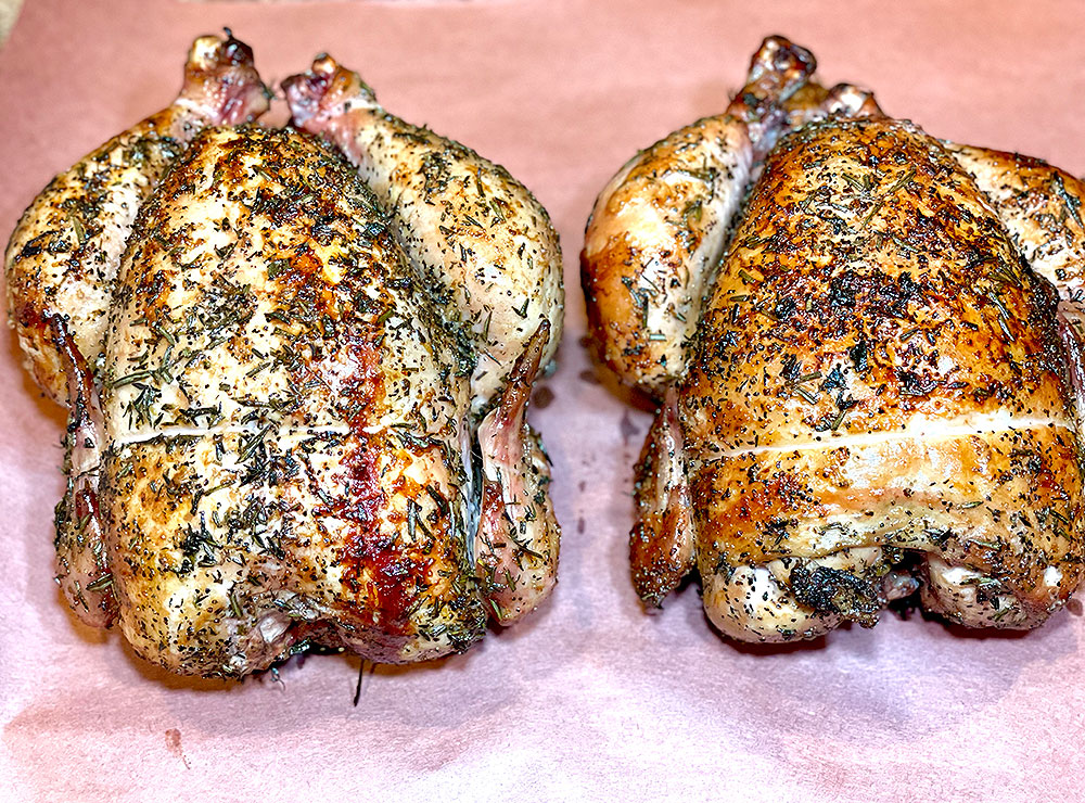 Finished Rotisserie Chicken