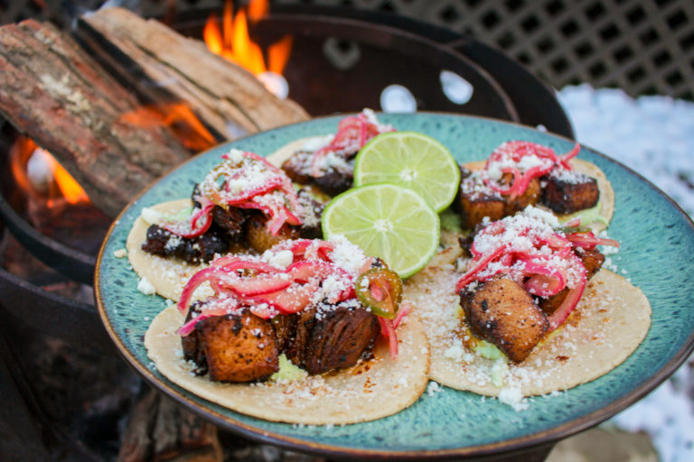 Fried Pork Belly Tacos