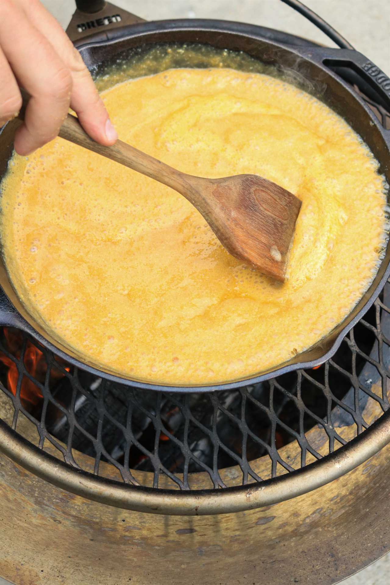 Colorado Golden BBQ sauce getting mixed.