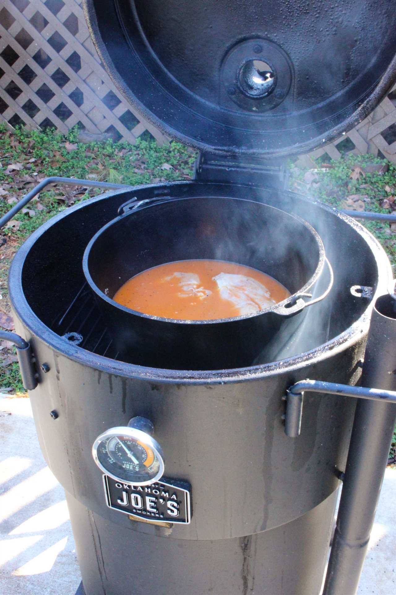 Cheesy Buffalo Chicken Sliders getting started on the smoker. 