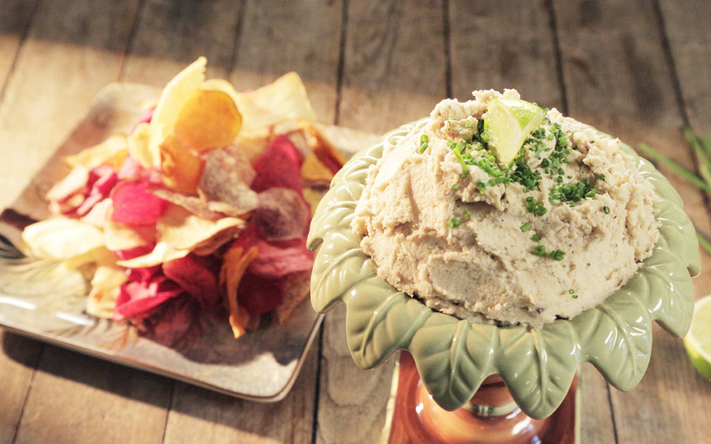 Smoked Snapper Dip with Smoked Vegetable Chips