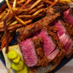 Nashville Hot Steak Frites ready to devour.