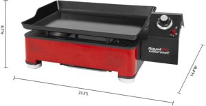 Royal Gourmet PD1202R 18-Inch Portable Table Top Propane Gas Grill Griddle