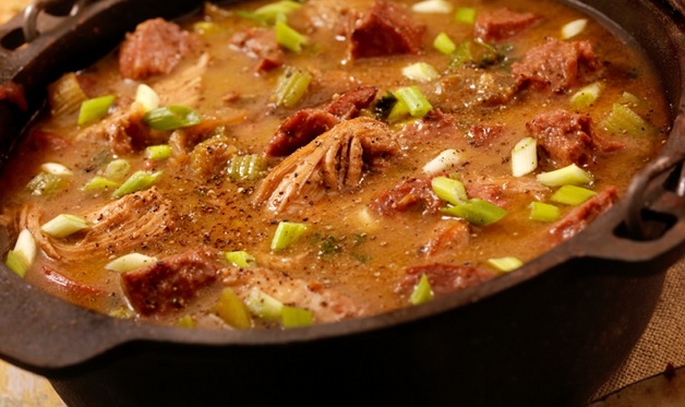 Smoked Chicken and Sausage Gumbo