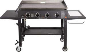 Blackstone 36″ Cooking Station 4 Burner Propane Fuelled Restaurant Grade Flat Top Gas Griddle