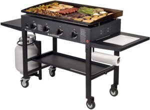 Blackstone 36″ Cooking Station 4 Burner Propane Fuelled Restaurant Grade Flat Top Gas Griddle