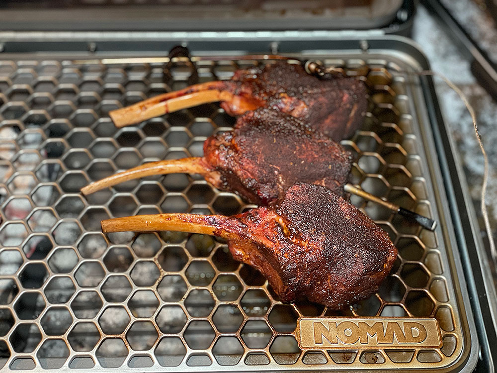 Cooking Pork Chops on a Portable Nomad Grill