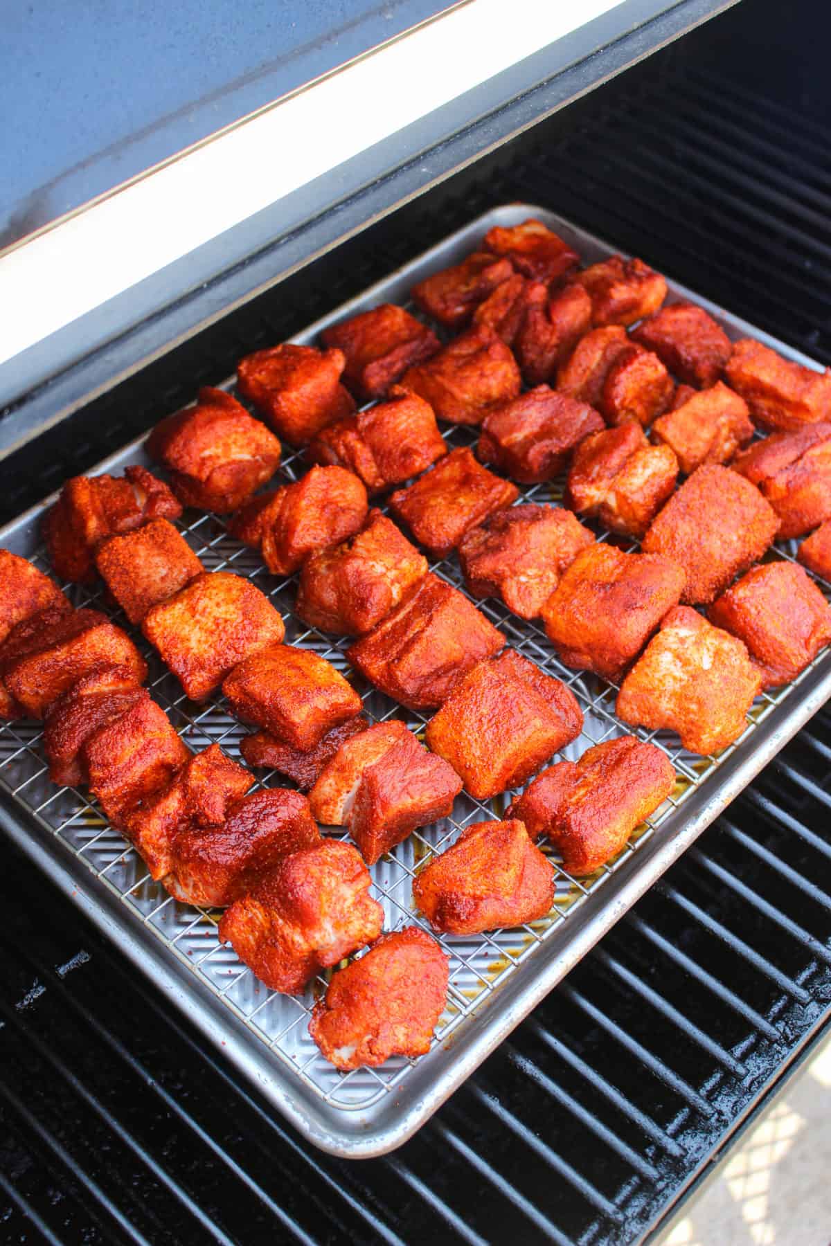 About to close up the smoker for the first portion of cooking. 