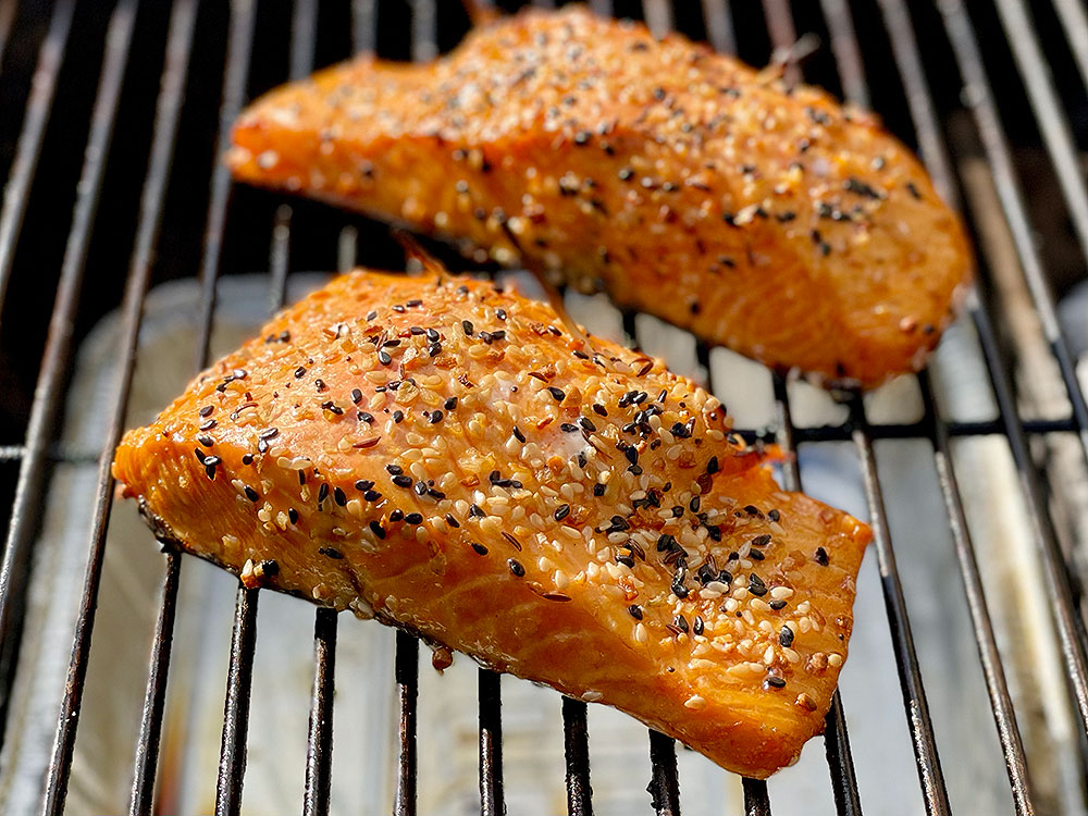 Salmon with Everything Bagel Bits