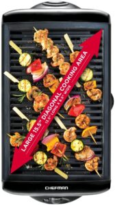 Chefman Electric Smokeless Indoor Grill w/Non-Stick Cooking Surface