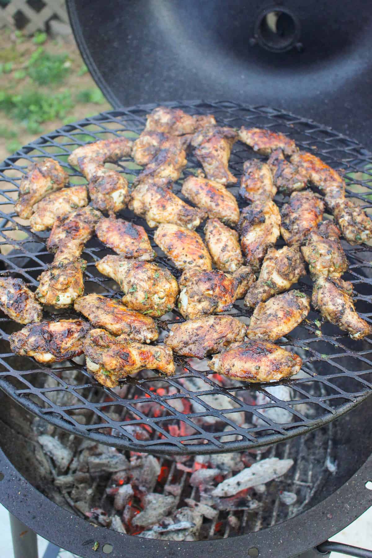 cooked chicken on the grill