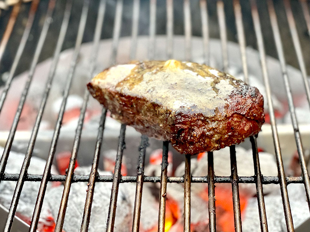 Bourbon Bavette Steak with melted butter