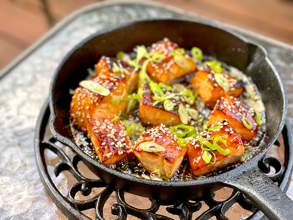 Salmon Bites - Cast Iron Pan