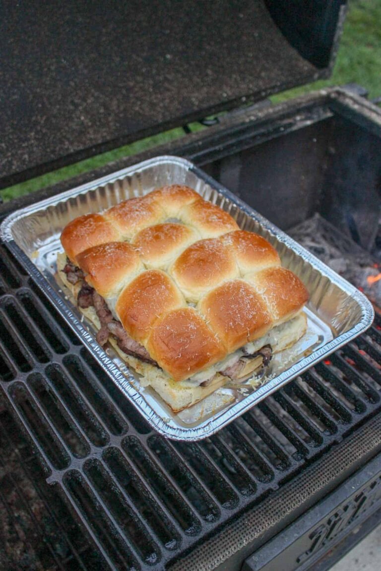 Final product of the Steak and Cheese Sliders