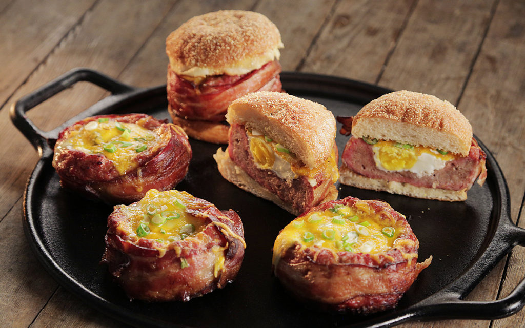 Beer-Can Breakfast Burgers