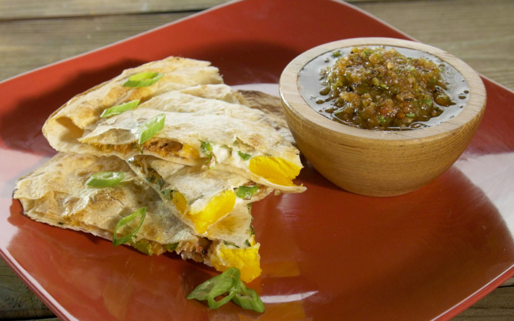 Grilled Breakfast Recipes - Bacon, Bean, and Egg Quesadillas